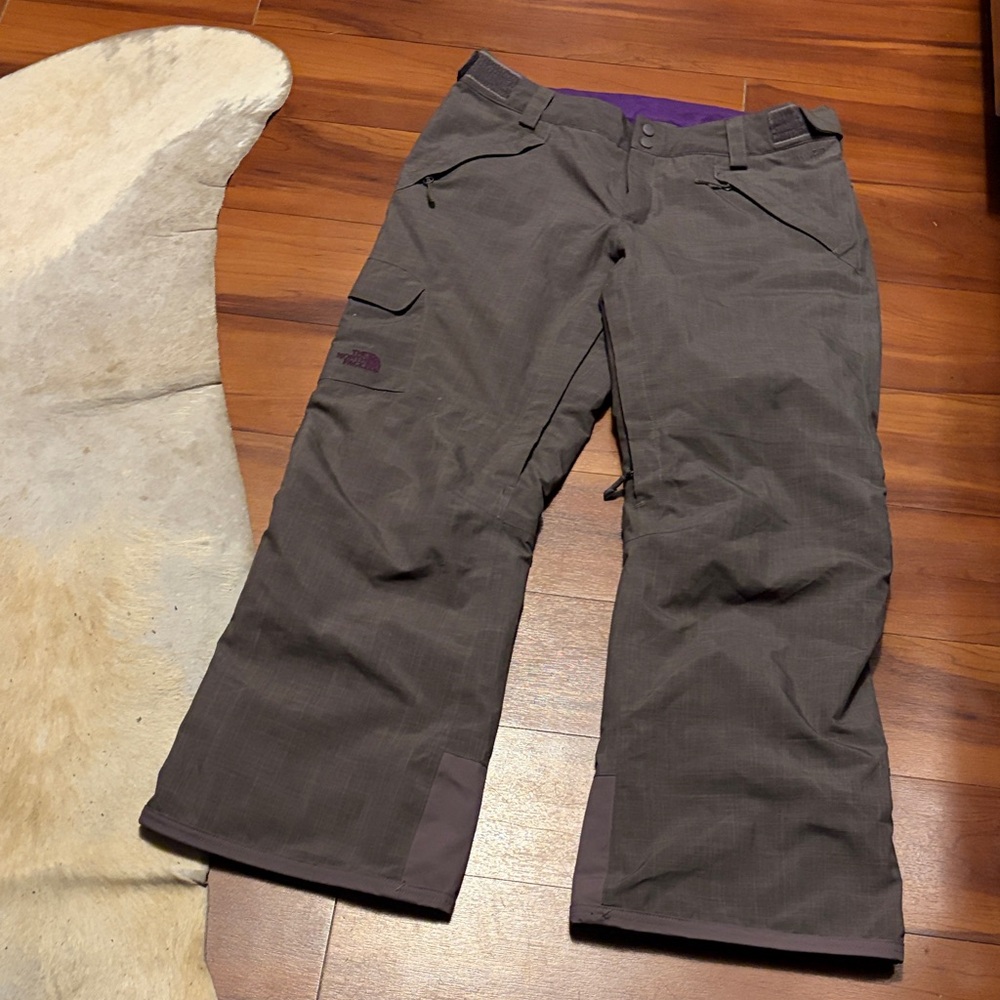 The North Face Hyvent Women’s Gray Purple Ski Pants Sz L